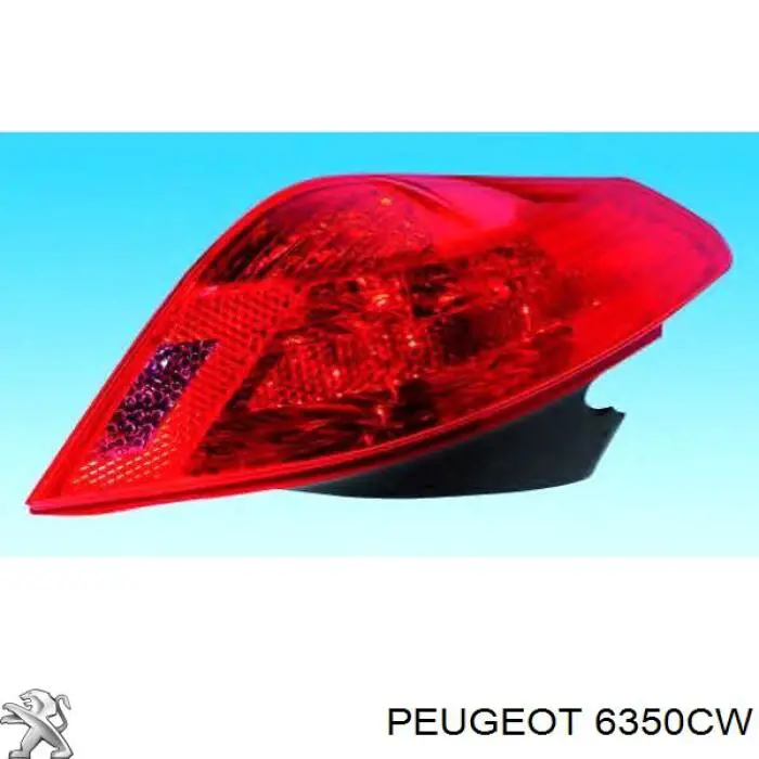 Фонарь задний левый 6350CW Peugeot/Citroen