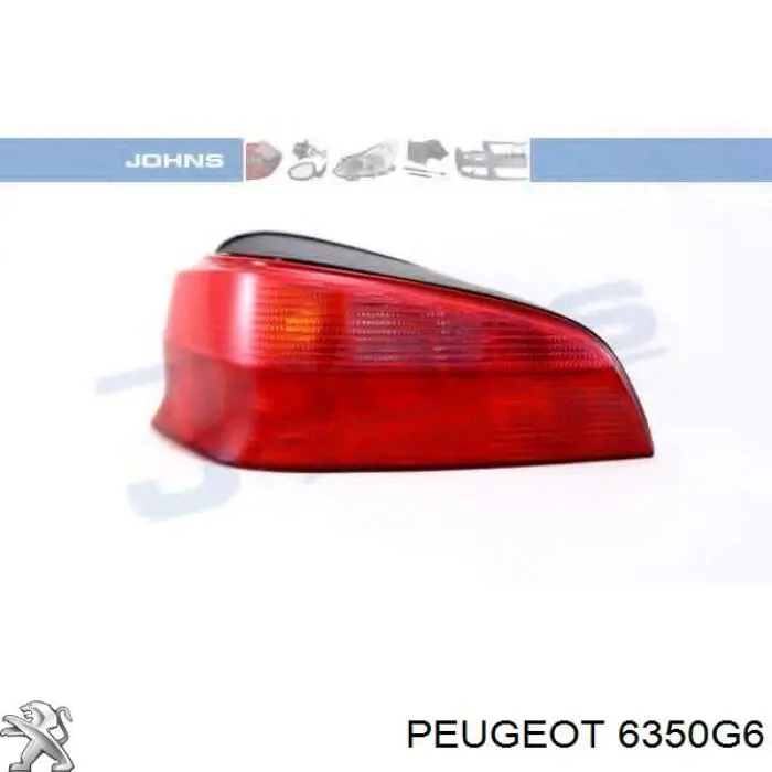 Фонарь задний левый 6350G6 Peugeot/Citroen