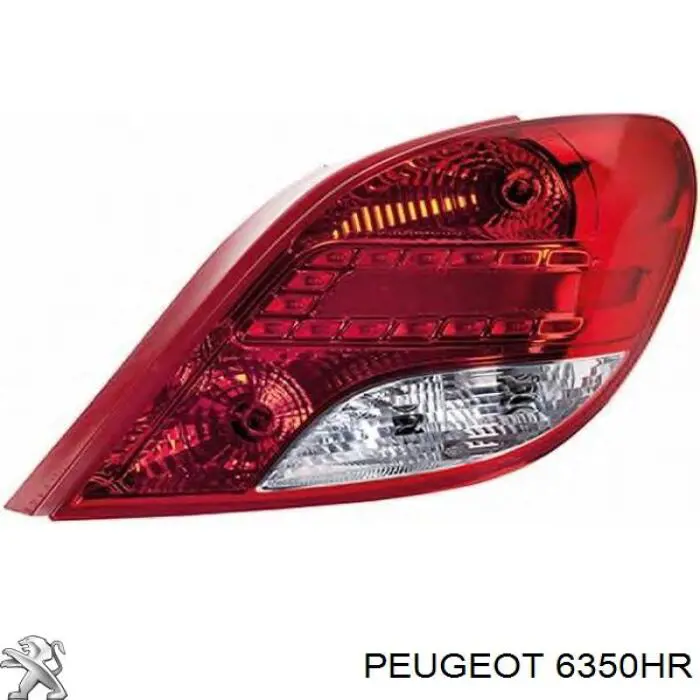 6350HR Peugeot/Citroen фонарь задний левый