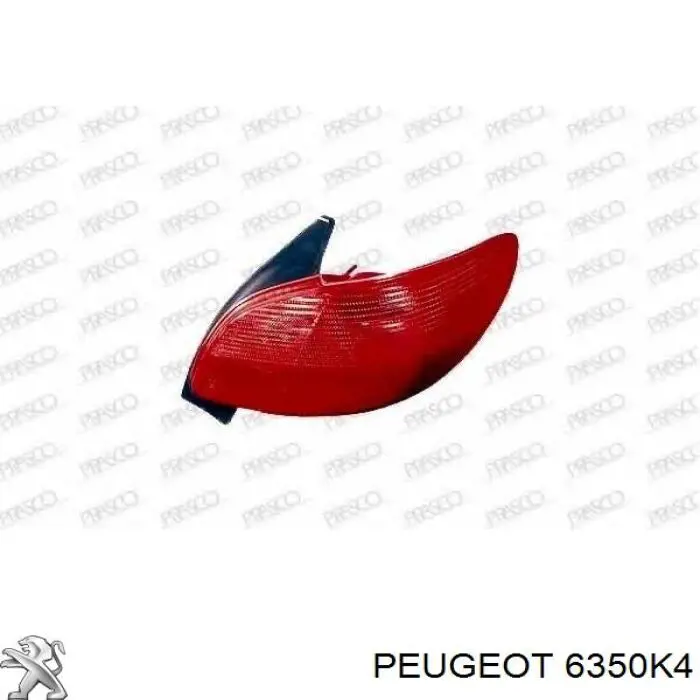 Задняя левая фара Peugeot/Citroen 6350K4 цена, от 27.28 USD