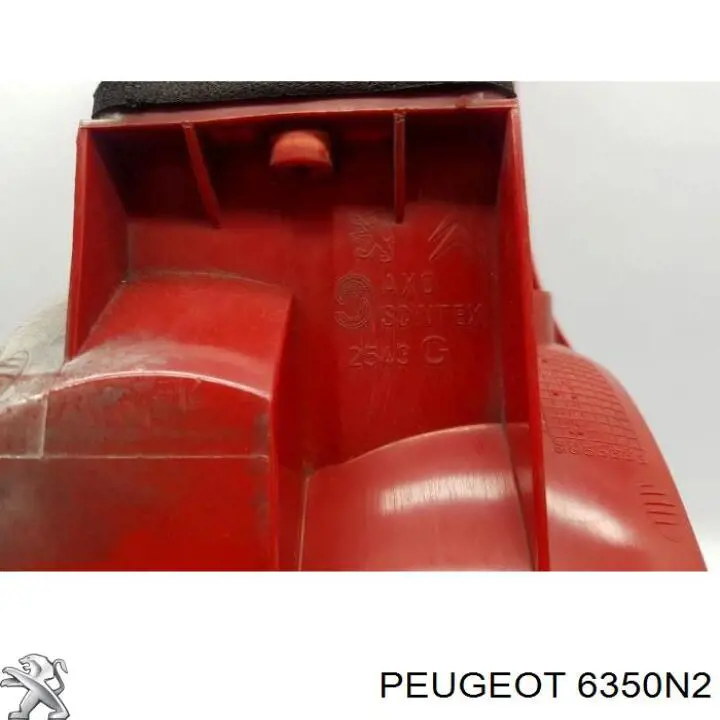 6350N2 Peugeot/Citroen lanterna traseira esquerda interna