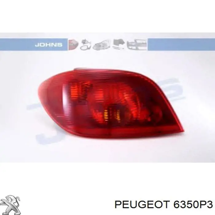 Фонарь задний левый 6350P3 Peugeot/Citroen