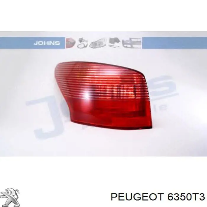 Задняя левая внешняя фара Peugeot/Citroen 6350T3 цена, от 120.19 USD