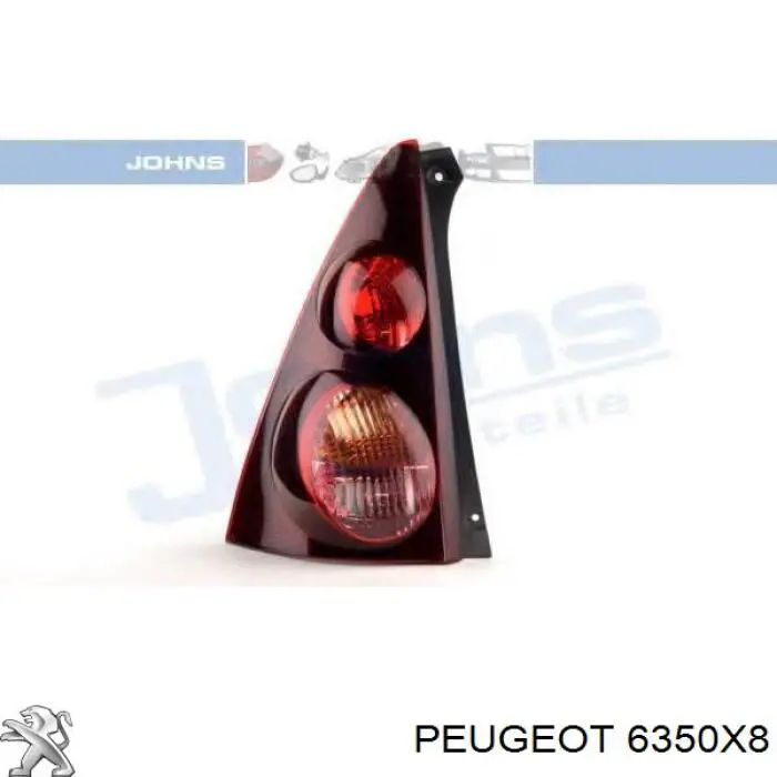 6350X8 Peugeot/Citroen Задний левый стоп