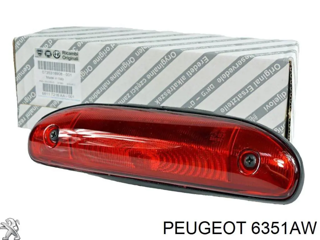 Фонарь сигнала торможения Peugeot Boxer II фургон (244) (2002 - 2005) цена, от  