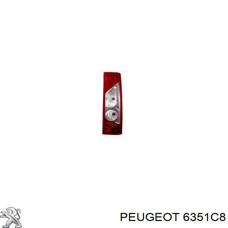 6351C8 Peugeot/Citroen lanterna traseira direita