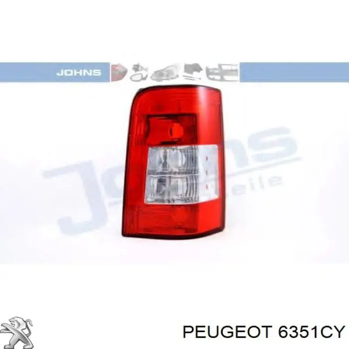 Фонарь задний правый Peugeot/Citroen 6351CY