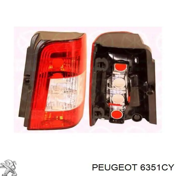Фонарь задний правый Peugeot/Citroen 6351CY цена, от 26.20 USD