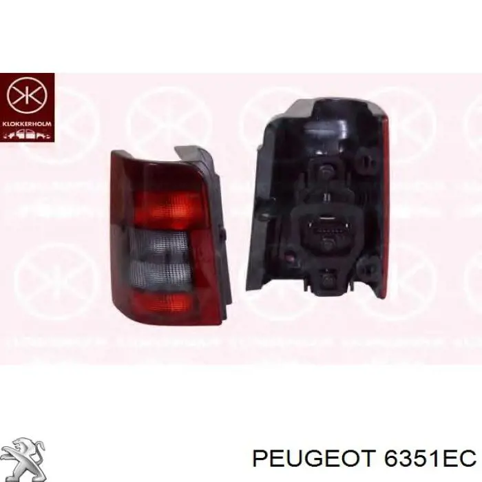 Задний фонарь 6351EC Peugeot/Citroen