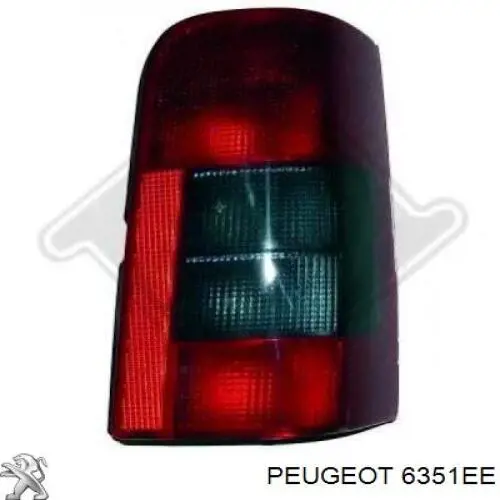 Фонарь задний правый Peugeot/Citroen 6351EE цена, от 18.13 USD
