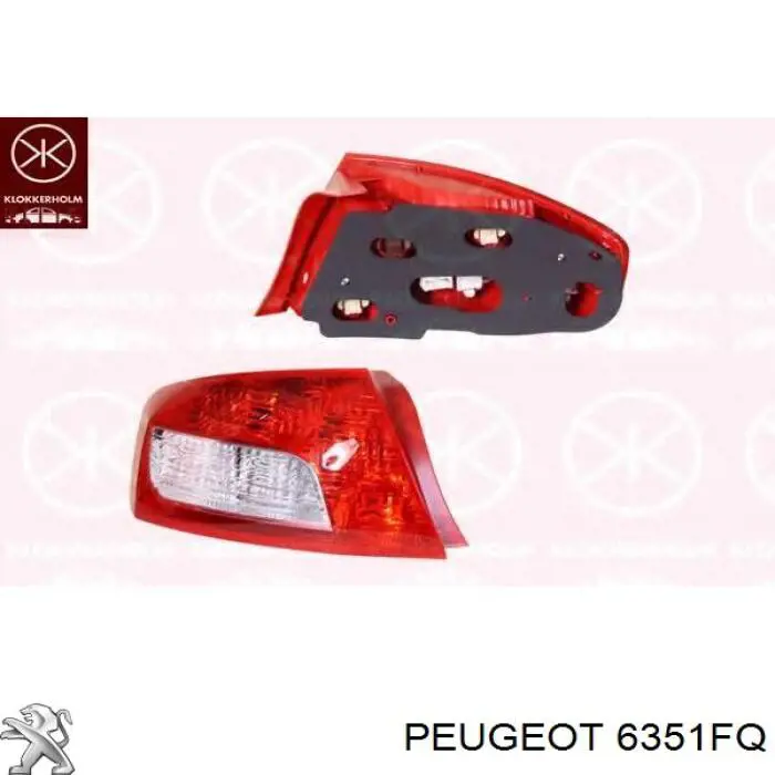 6351FQ Peugeot/Citroen фонарь задний правый