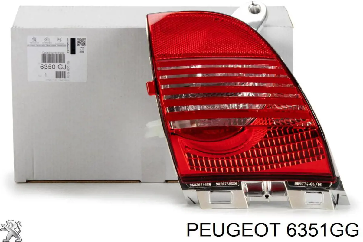 Фонарь задний правый Peugeot/Citroen 6351GG цена, от 305.59 USD