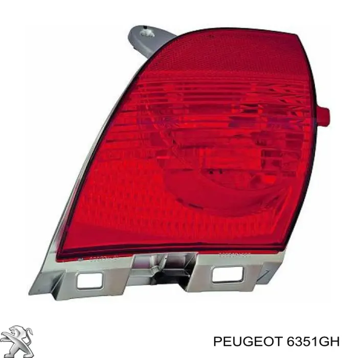 Фара противотуманная задняя, правая Peugeot/Citroen 6351GH цена, от 102.36 USD