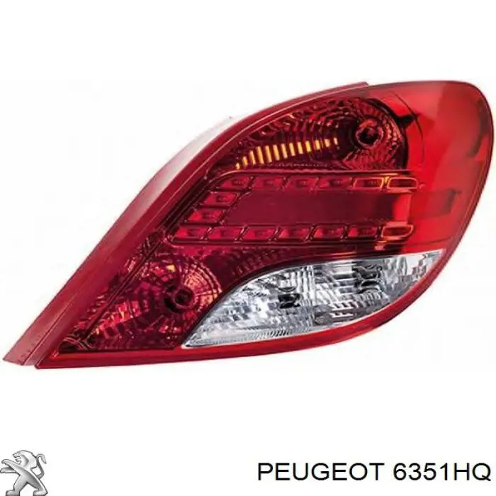 6351HQ Peugeot/Citroen фонарь задний правый