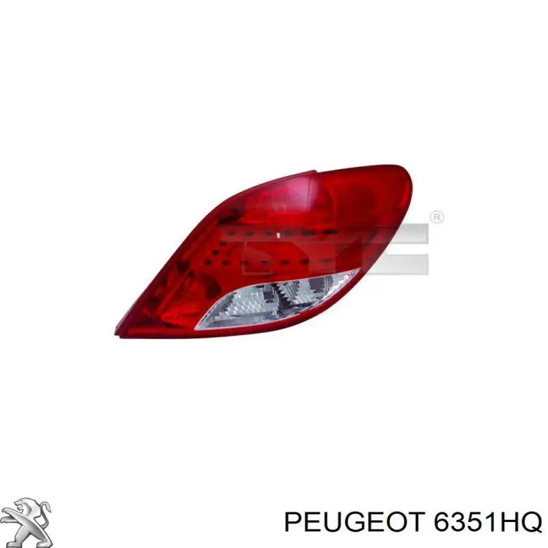 Правый стоп Peugeot/Citroen 00006351HR