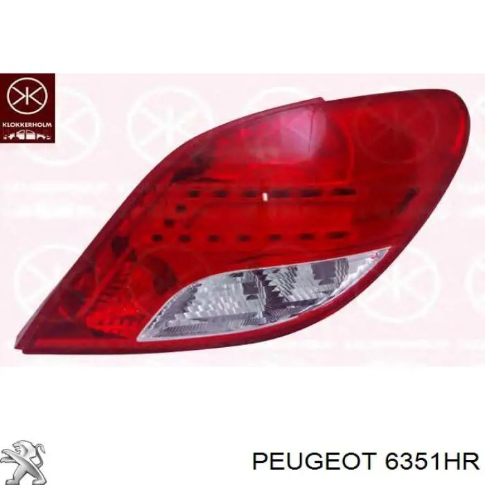 6351HR Peugeot/Citroen фонарь задний правый
