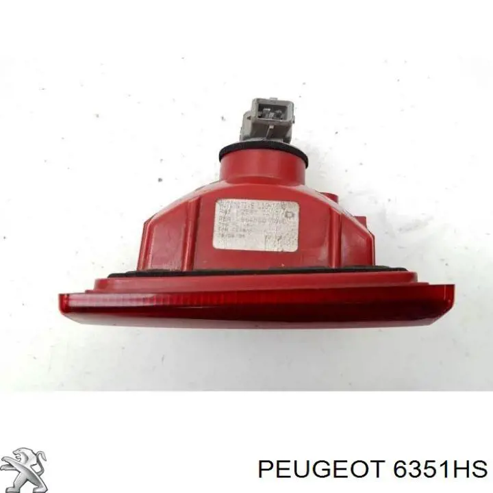 Faro antiniebla trasero derecho 6351HS Peugeot/Citroen