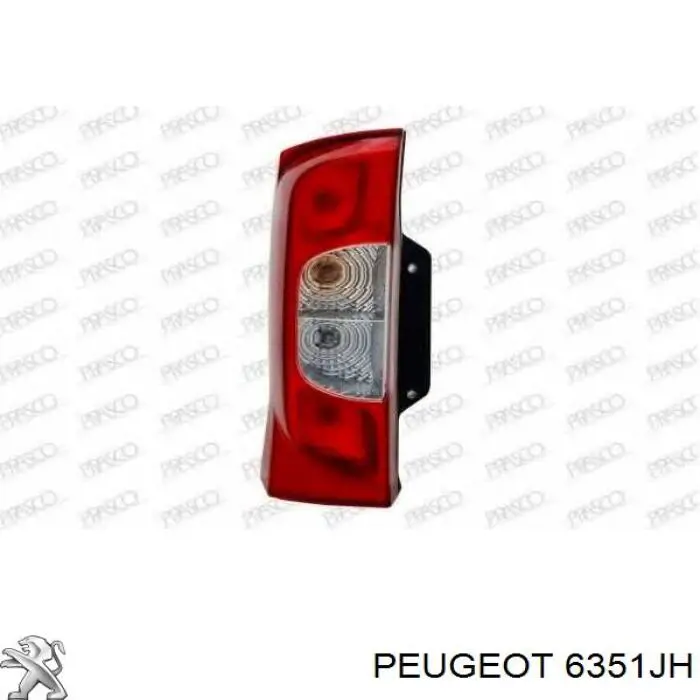 Фонарь задний правый Peugeot/Citroen 6351JH цена, от 42.77 USD
