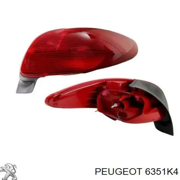 Купить 6351K4 Peugeot/Citroen Задняя правая фара