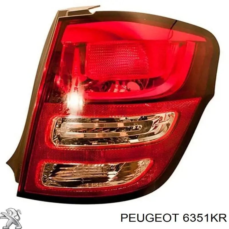 Фонарь задний правый внешний 6351KR Peugeot/Citroen