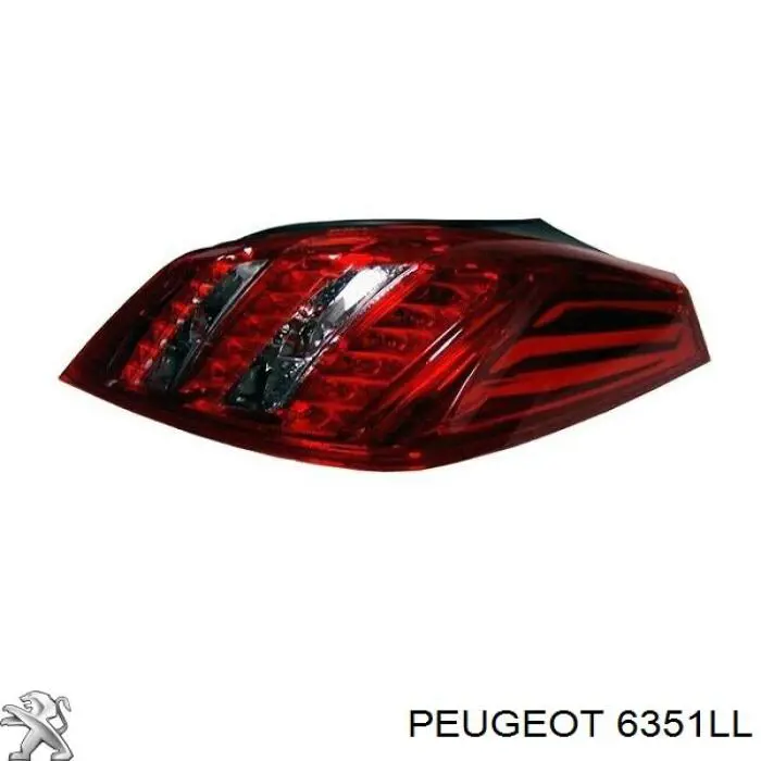 6351LL Peugeot/Citroen фонарь задний правый