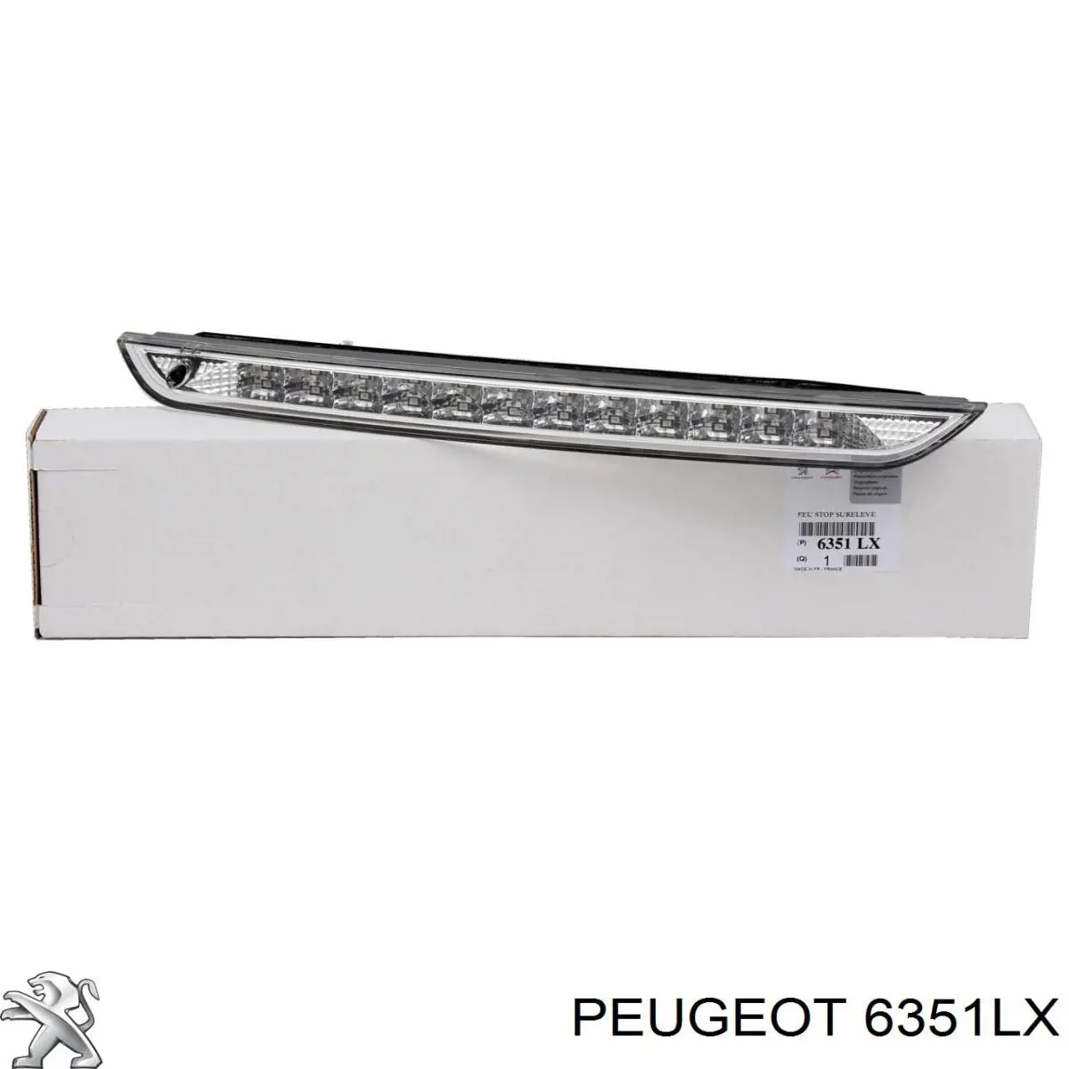 Фонарь сигнала торможения Peugeot/Citroen 6351LX цена, от 44.16 USD
