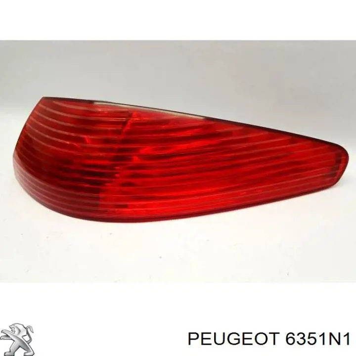 Lanterna traseira direita externa para Peugeot 607 (9D, 9U)