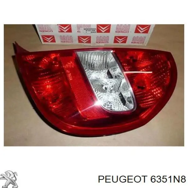 Фонарь задний правый 6351N8 Peugeot/Citroen