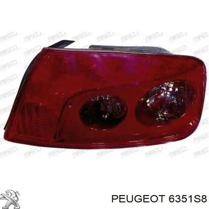 6351S8 Peugeot/Citroen фонарь задний правый