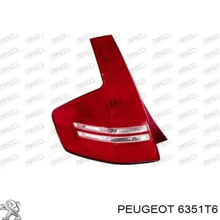 Фонарь задний правый Peugeot/Citroen 6351T6 цена, от 28.19 USD