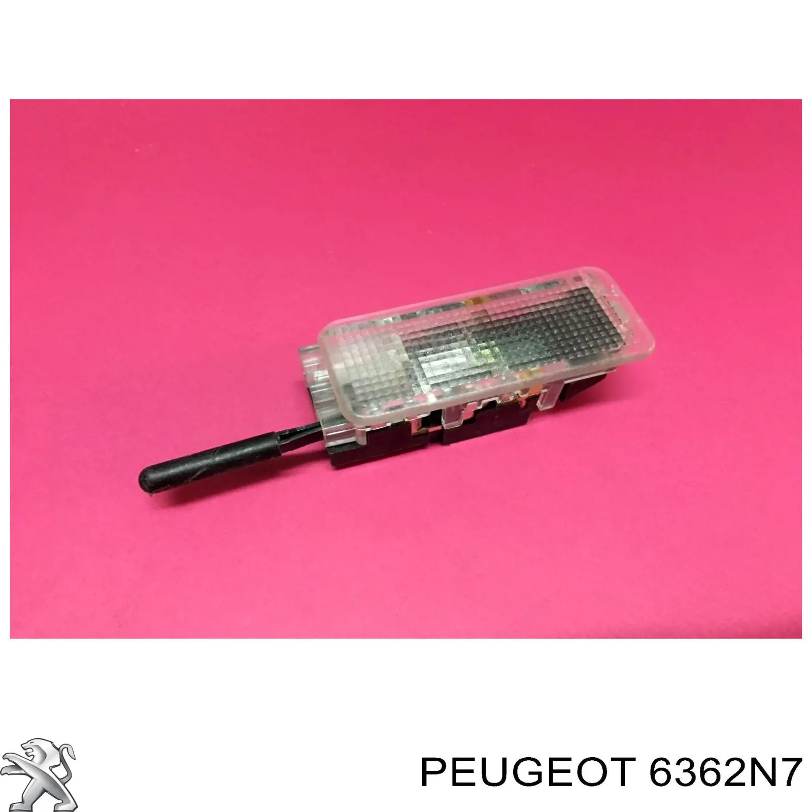 Плафон подсветки бардачка на Peugeot 207 WA, WC