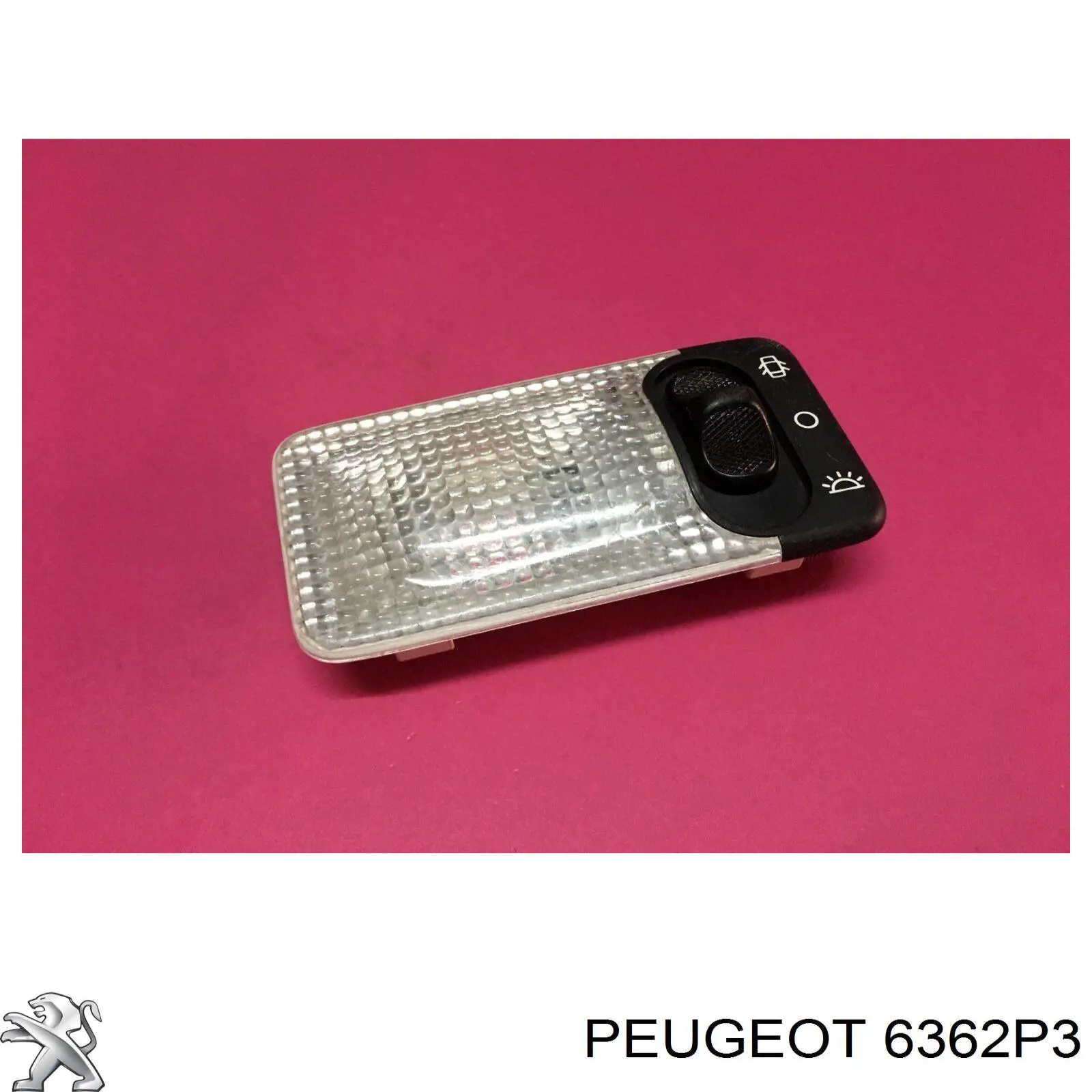6362P3 Peugeot/Citroen quebra-luz de iluminação de salão (de cabina)