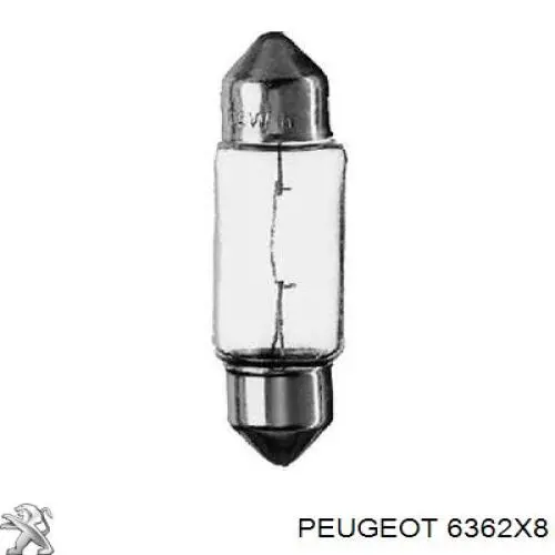 Купить 6362X8 Peugeot/Citroen Лампочка освещения салона