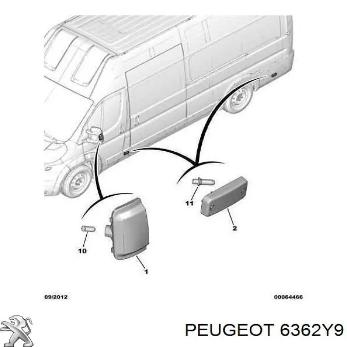  Повторитель поворота Volkswagen Passat 