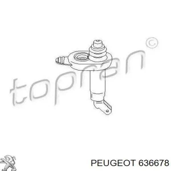 Sensor, Interruptor de contacto eléctrico 636678 Peugeot/Citroen