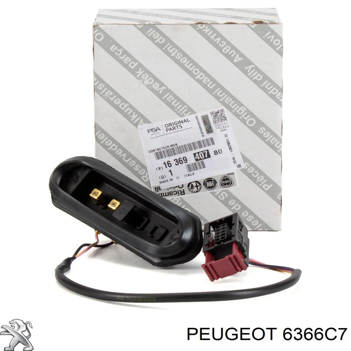 Sensor, Interruptor de contacto eléctrico 6366C7 Peugeot/Citroen