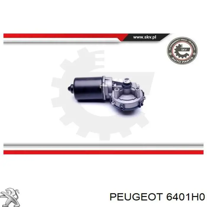 Motor del limpiaparabrisas del parabrisas 6401H0 Peugeot/Citroen