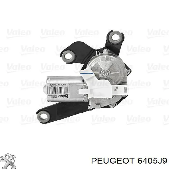 6405J9 Peugeot/Citroen мотор стеклоочистителя заднего стекла