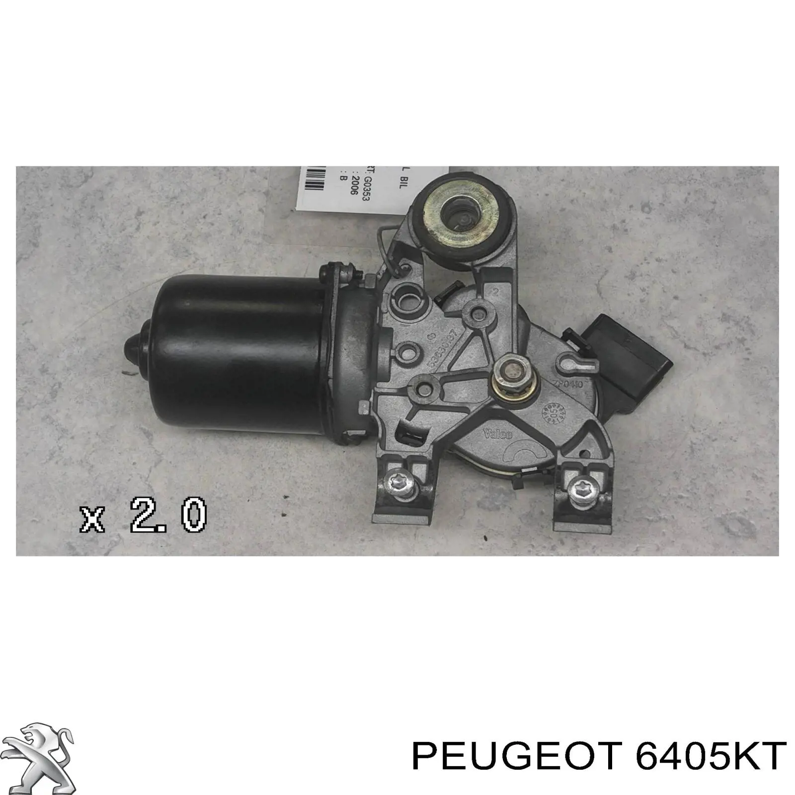 6405KT Peugeot/Citroen Мотор стеклоочистителя лобового стекла левый
