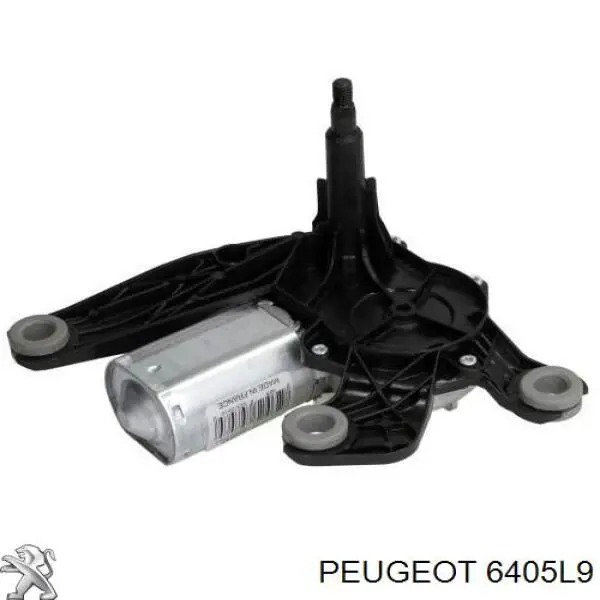 00006405L9 Peugeot/Citroen motor de limpador pára-brisas de vidro traseiro