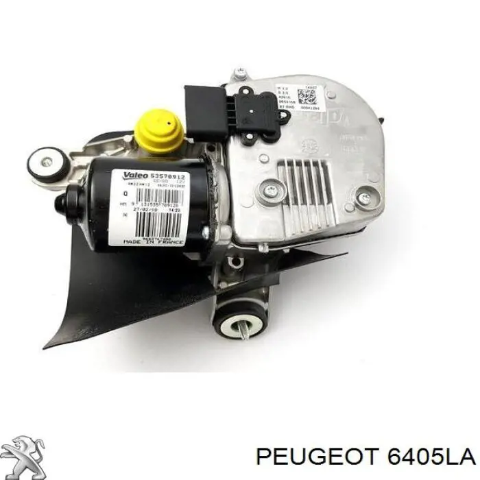 6405LA Peugeot/Citroen Мотор стеклоочистителя лобового стекла правый