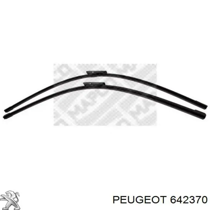 642370 Peugeot/Citroen щетка-дворник лобового стекла, комплект из 2 шт.