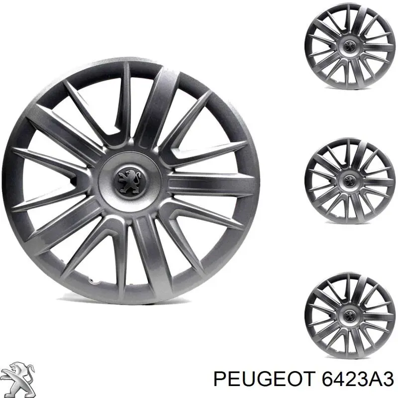 Compre 6423A3 Peugeot/Citroen Limpa-pára-brisas do pára-brisas, kit de 2 un.