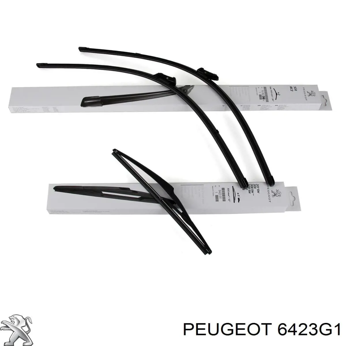 Щетка-дворник лобового стекла пассажирская Peugeot/Citroen 6423G1
