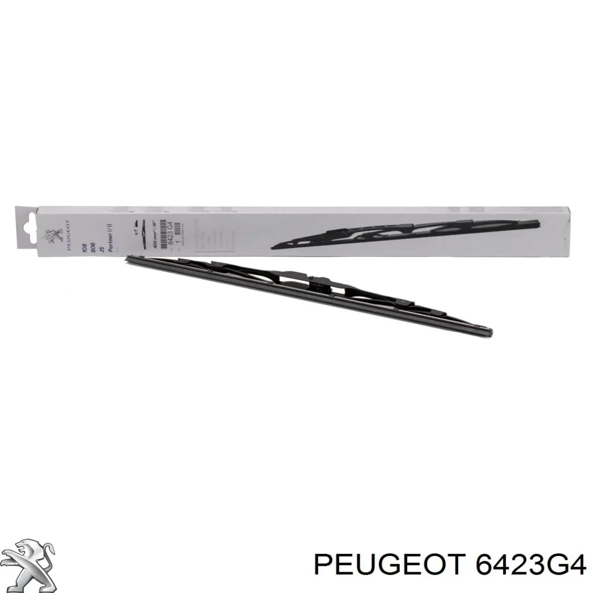 6423G4 Peugeot/Citroen щетка-дворник лобового стекла пассажирская