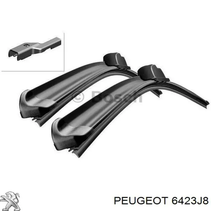 Щетка-дворник лобового стекла, пассажирская Peugeot/Citroen 6423J8 цена, от 11.09 USD