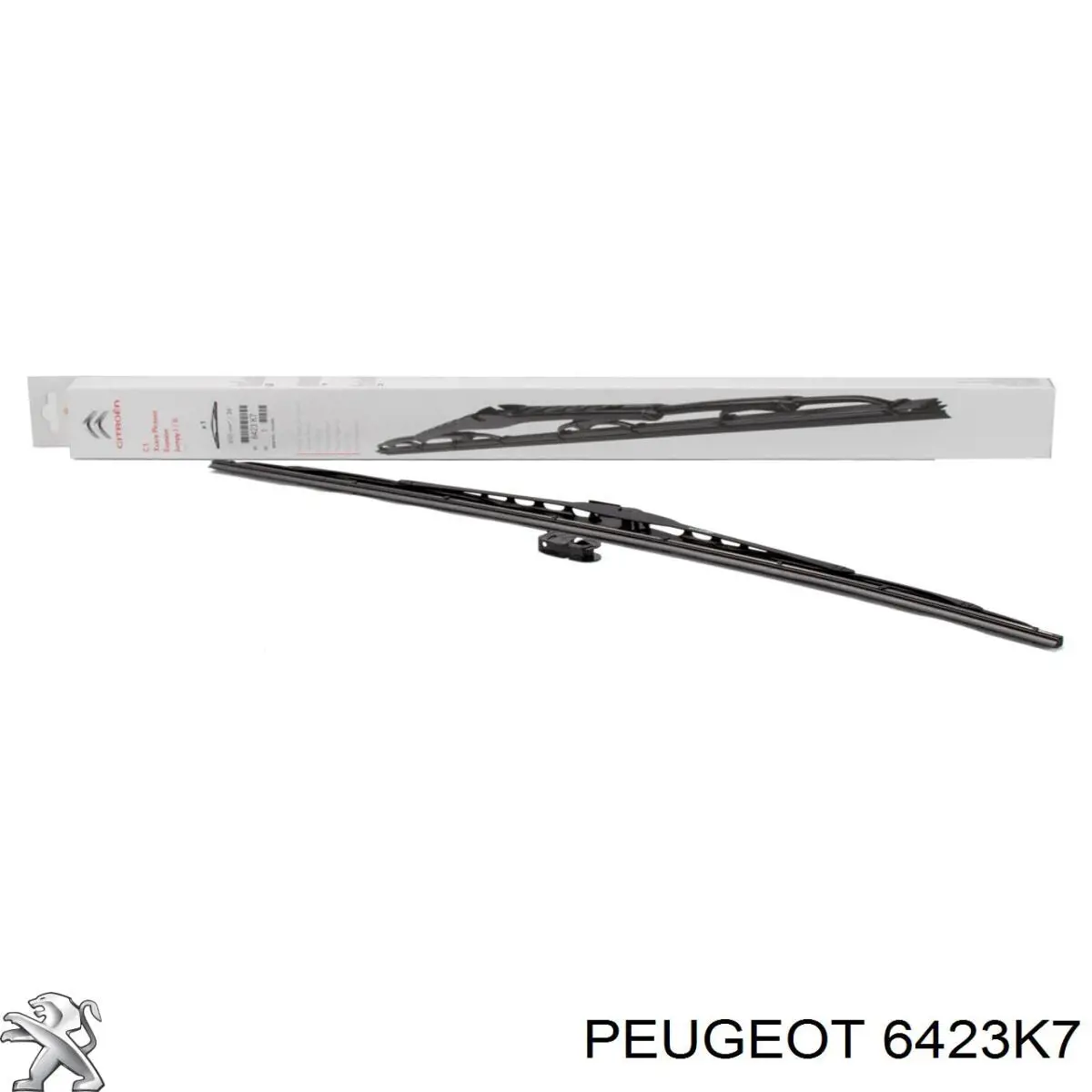 6423K7 Peugeot/Citroen щетка-дворник лобового стекла водительская