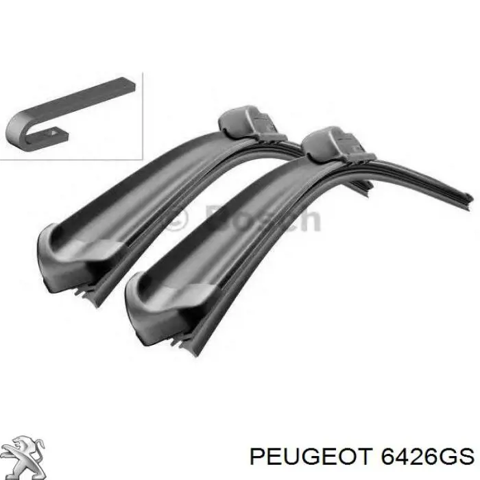 Купить 6426GS Peugeot/Citroen Щетка-дворник лобового стекла пассажирская