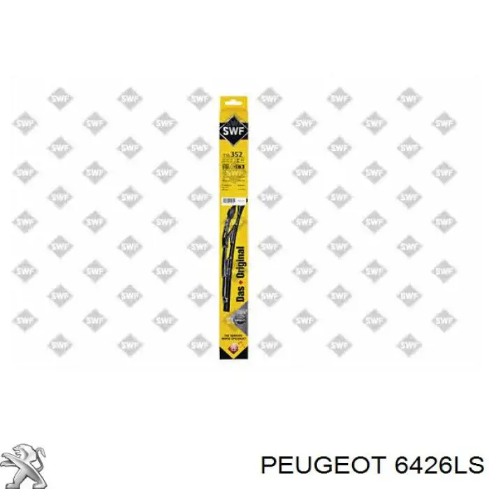 6426LS Peugeot/Citroen Резинка щетки стеклоочистителя, комплект