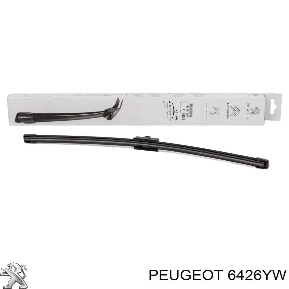 6426YW Peugeot/Citroen limpa-pára-brisas do pára-brisas de passageiro